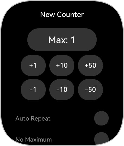 Digital Counter Counting Screen